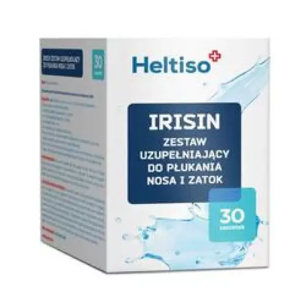 Heltiso Irisin Zestaw uzupełniający d/płukania nosa i zatok, 30 sasz.