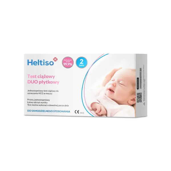 HELTISO Test ciążowy Duo płytkowy, 2szt.