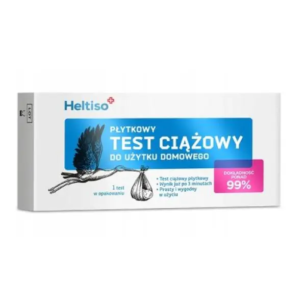 Heltiso test ciążowy płytkowy do użytku domowego, 1 szt.
