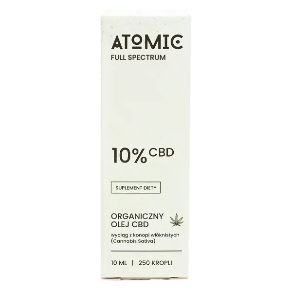 Atomic Full Spectrum Organiczny Olej CBD 10% 10 ml