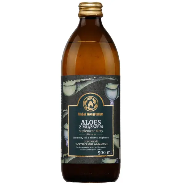 Herbal Monasterium Aloes z miąższem, 500 ml