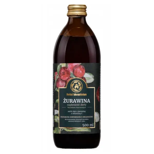 Herbal Monasterium ŻURAWINA 100% sok 500 ml