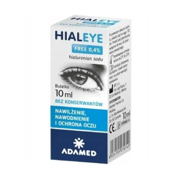 HIALEYE FREE 0,4% hialuronian sodu krople do oczu 10 ml