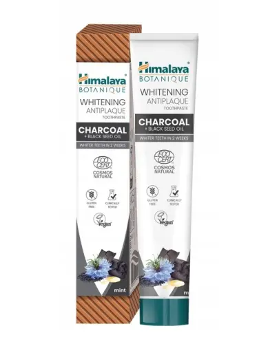HIMALAYA BOTANIQUE Pasta Charcoal + Black Seed Oil 75 ml