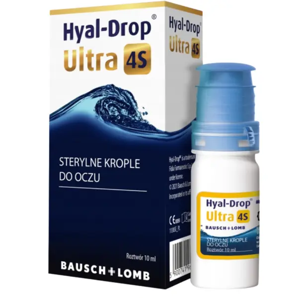 HYAL-DROP ULTRA 4S STERYLNE KROPLE DO OCZU BEZ KONSERWANTÓW 10 ML