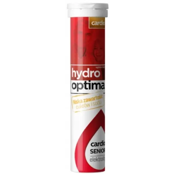 HYDROOPTIMA CARDIO SENIOR ELEKTROLITY DLA OSÓB STARSZYCH 20 TAB MUSUJĄCYCH