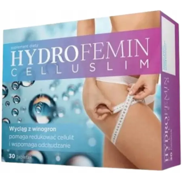 HYDROFEMIN CELLUSLIM NA ODCHUDZANIE UTRATA WAGI WODY 30 TABLETEK