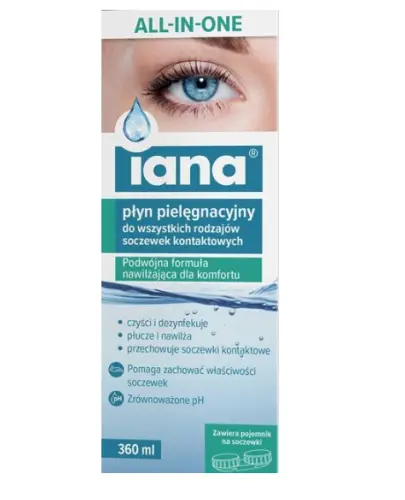 IANA PŁYN PIELĘGNACYJNY DO SOCZEWEK ALL IN ONE 360 ML