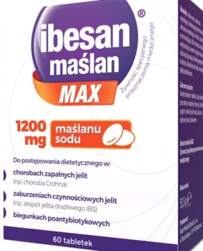 IBESAN MAŚLAN MAX ZESPÓŁ JELITA DRAŻLIWEGO 60 TABLETEK