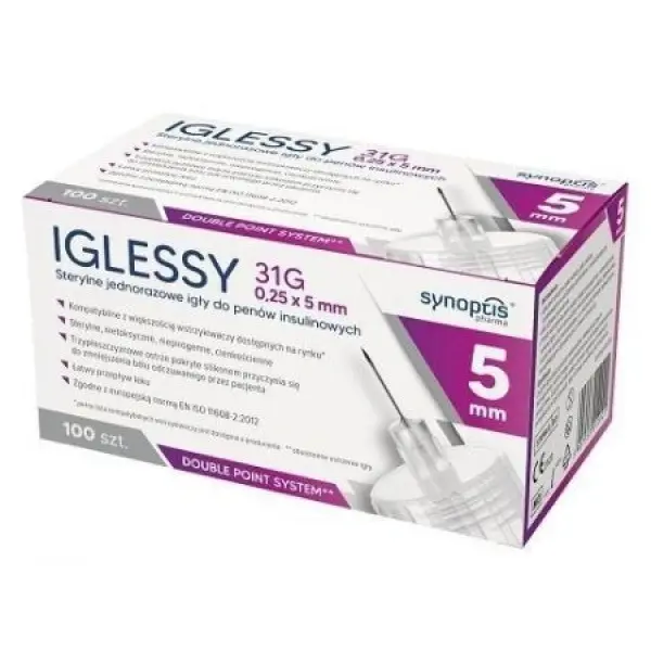 Igła do Pena IGLESSY 31G 0.25x5 mm 100 SZTUK