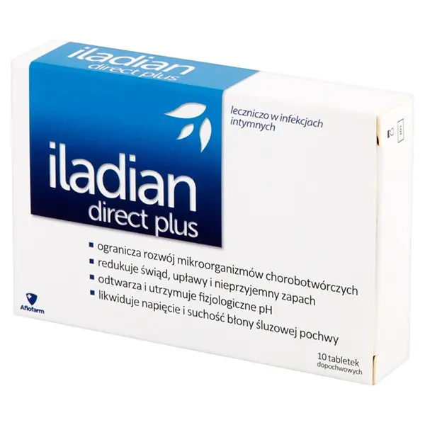 Iladian Direct Plus, 10 tabletek dopochwowych