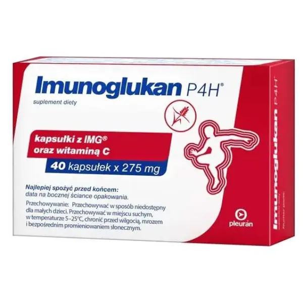 IMUNOGLUKAN P4H 275 MG NA ODPORNOŚĆ 40 KAPSUŁEK