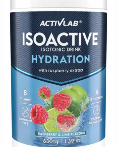 ISOACTIVE HYDRATION NAPÓJ IZOTONICZNY MALINA LIMONKA 630 G 