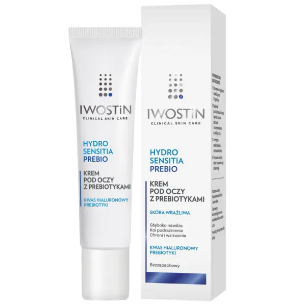 IWOSTIN HYDRO SENSITIA PREBIO Krem pod oczy z prebiotykami, 15ml