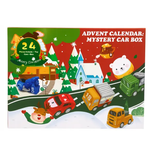 KALENDARZ ADWENTOWY AUTKA DLA DZIECI 24 ELEMENTY