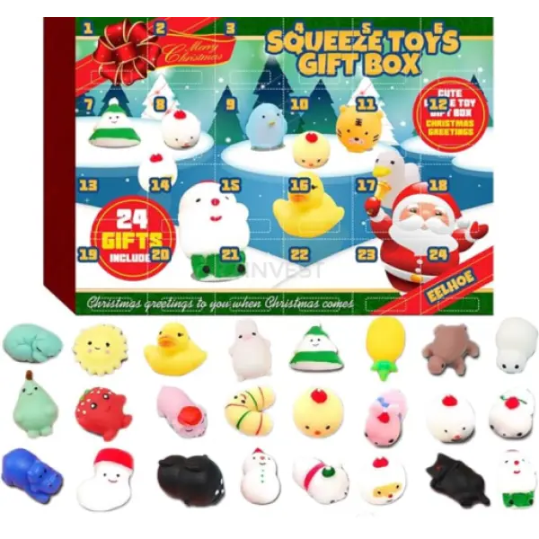 KALENDARZ ADWENTOWY SQUEEZE GNIOTKI 24 SZT. 
