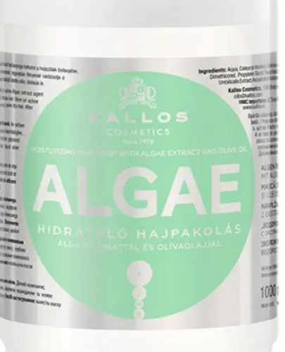 KALLOS ALGEA MASKA NAWILŻAJĄCA MASKA DO WŁOSÓW SUCHYCH Z ALGAMI 1000ML