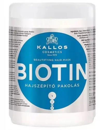 KALLOS BIOTIN ODŻYWIAJĄCA MASKA DO WŁOSÓW 1000ML
