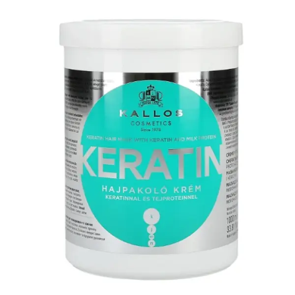 KALLOS KERATIN Maska keratynowa do włosów 1000 ml