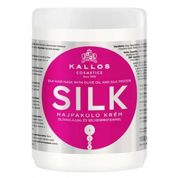 KALLOS SILK odżywcza maska do włosów z jedwabiem 1000 ml