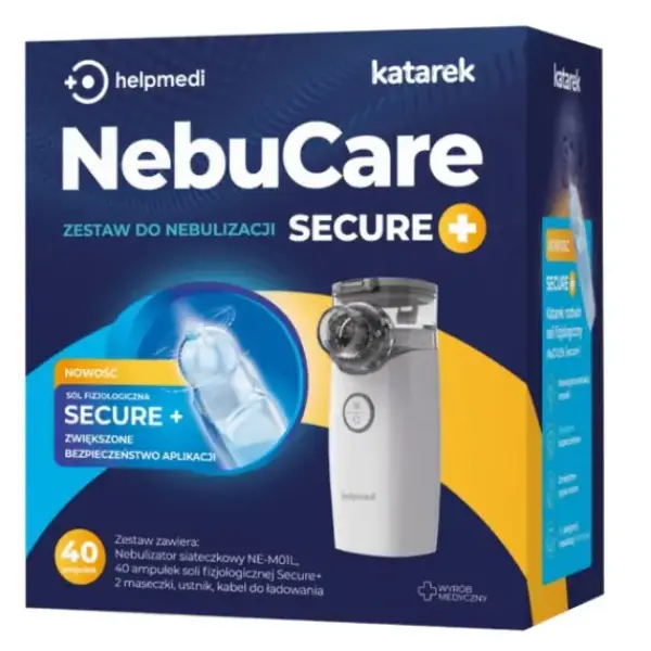 Katarek NebuCare Secure+ Zestaw do nebulizacji, 1 zestaw