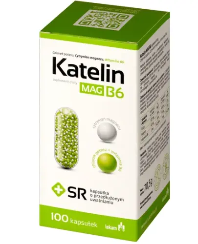 KATELIN MAG B6 KAPSUŁKI O PRZEDŁUŻONYM UWALNIANIU 100 SZT.