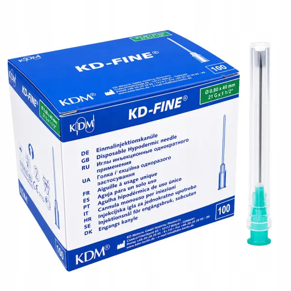 KDM KD-FINE IGŁY INIEKCYJNE 0.80 x 40mm 23G 100SZT.