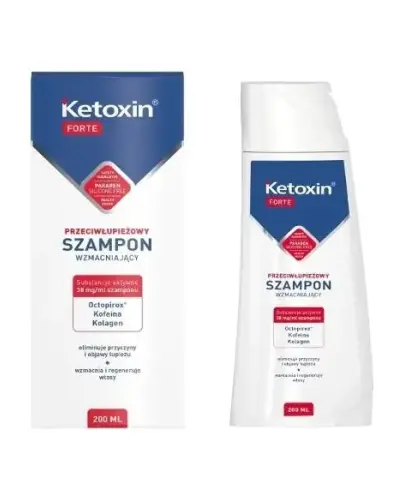 KETOXIN FORTE PRZECIWŁUPIEŻOWY SZAMPON WZMACNIAJĄCY 200ML