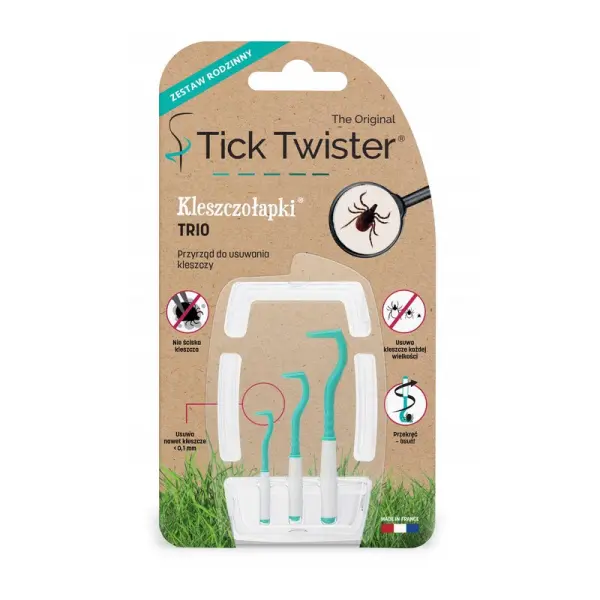 Tick Twister Kleszczołapki Trio do wyciągania kleszczy, 1 sztuka