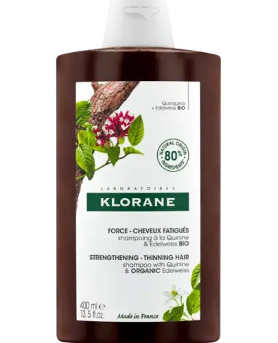 KLORANE SZAMPON Z CHININĄ PRZECIW WYPADANIU WŁOSÓW 400 ML