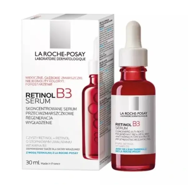 LA ROCHE-POSAY RETINOL B3 Skoncentrowane Serum Przeciwzmarszczkowe 30 ml