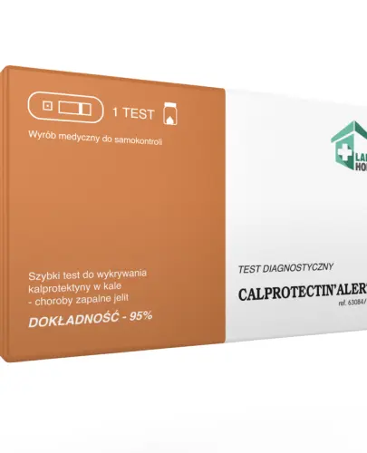 LAB HOME CALPROTECTIN’ALERT® test do wykrywania kalprotektyny w kale 1 sztuka