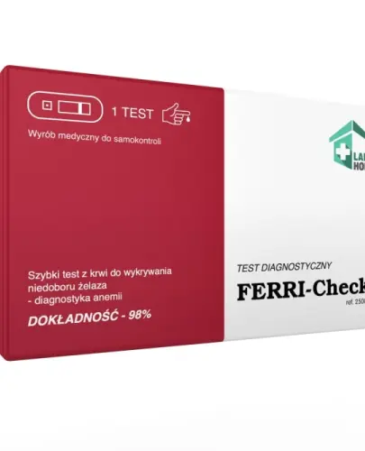 LAB HOME FERRI-Check® test do oceny poziomu ferrytyny w krwi 1 sztuka