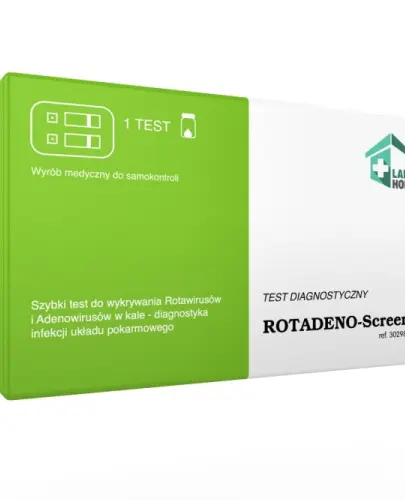 LAB HOME ROTADENO-Screen® test diagnostyczny na rotawirusa i adenowirusa 1sztuka