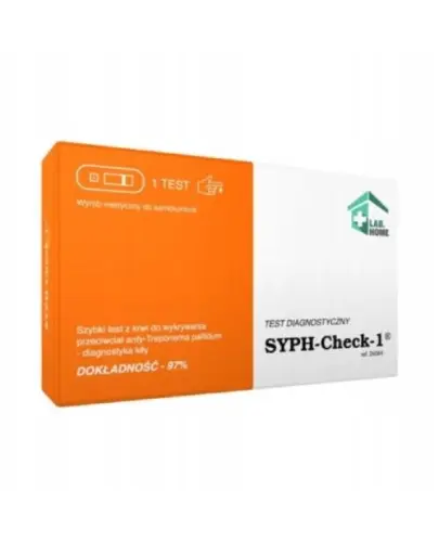 LAB HOME SYPH-Check-1® test do wykrywania kiły we krwi 1 sztuka