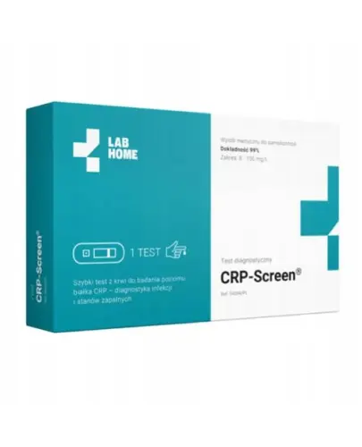 LAB HOME test do wykrywania białka CRP w krwi 1 sztuka