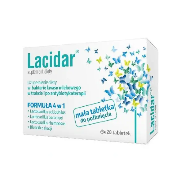 LACIDAR flora bakteryjna 20 tabletek