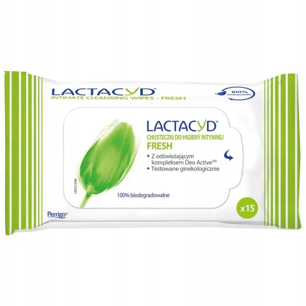 LACTACYD FRESH CHUSTECZKI DO HIGIENY INTYMNEJ 15 SZTUK