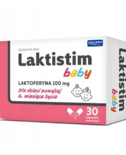 LAKTISTIM BABY LAKTOFERYNA OD 6 M.Ż. 30 KAPSUŁEK OTWIERANYCH 