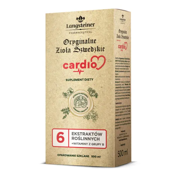 LANGSTEINER ORYGINALNE ZIOŁA SZWEDZKIE CARDIO 500ML