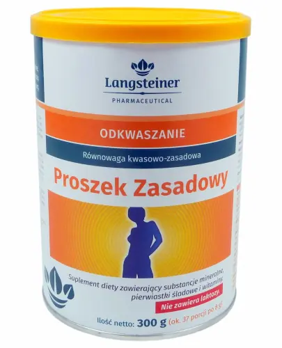 LANGSTEINER RÓWNOWAGA KWASOWO-ZASADOWA PROSZEK ZASADOWY 300 G