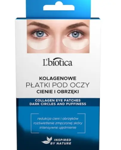 L'BIOTICA KOLAGENOWE PŁATKI POD OCZY NA CIENIE I OBRZĘKI 3 X 2 SZTUKI