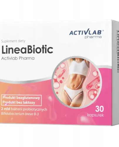 LINEABIOTIC PROBIOTYKI NA PRAWIDŁOWĄ MASĘ CIAŁA 30 KAPSUŁEK