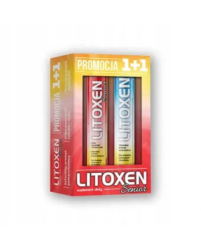  Litoxen Senior zestaw, 2 x 20 tabletek musujących 