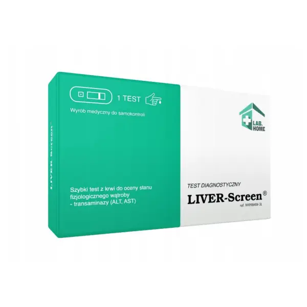 LAB-HOME LIVER-Screen wątroba ALT AST test diagnostyczny 1 szt.