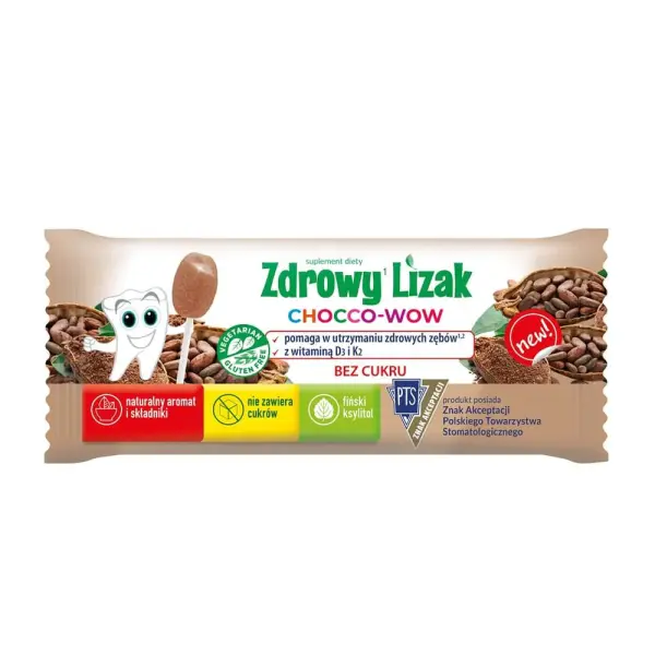 Zdrowy Lizak Chocco-Wow kakao, 6 g