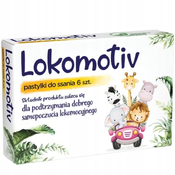 LOKOMOTIV NA CHOROBĘ LOKOMOCYJNĄ SMAK CYTRYNOWY 6 PASTYLEK DO SSANIA
