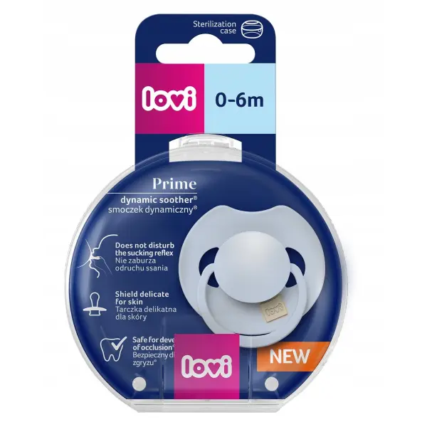  LOVI SMOCZEK SILIKONOWY DYNAMICZNY PRIME BABY BLUE 0-6M 1SZT.