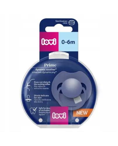 LOVI SMOCZEK SILIKONOWY DYNAMICZNY PRIME  BLUE 0-6M 1SZT.