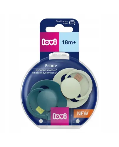 LOVI SMOCZEK SILIKONOWY DYNAMICZNY PRIME PISTACHIO/GREEN 18M+ 2SZT